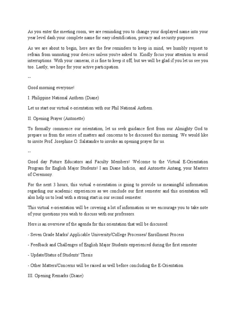 Script Webinar | PDF