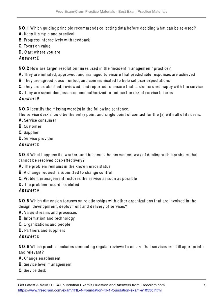 ITIL 4 Foundation | PDF | Information Technology | Computing