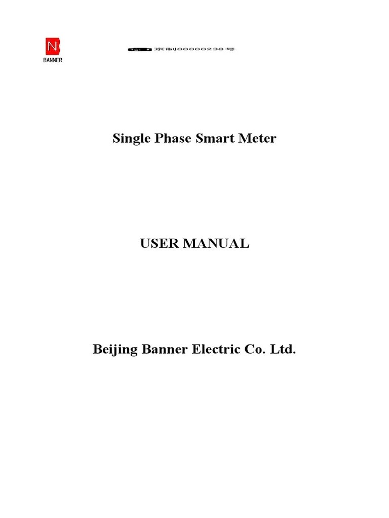 Single Phase Smart Meter User Manual | PDF | Programmable Logic Controller | Password