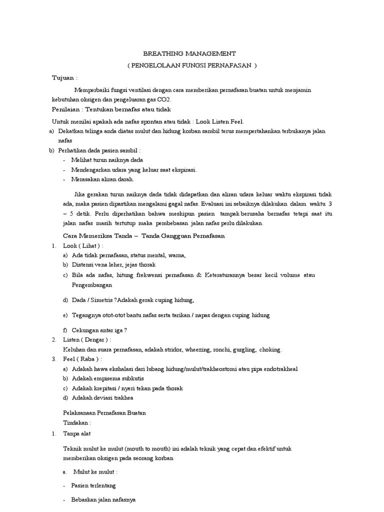 Breathing Management | PDF