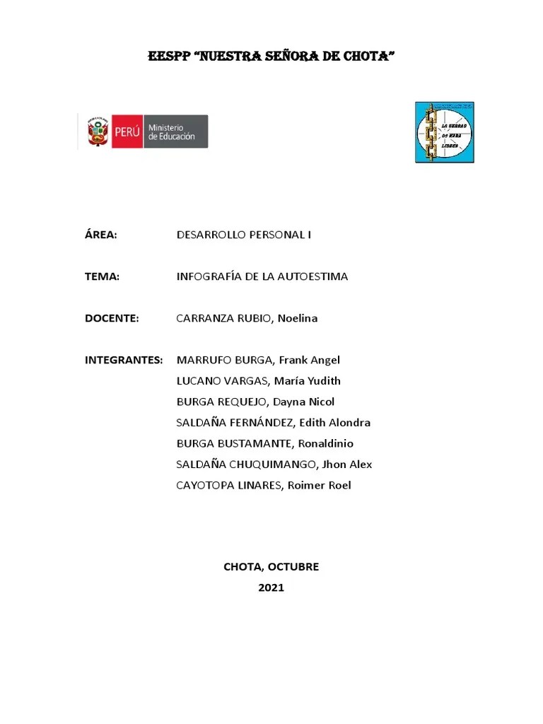 Infografia De La Autoestima | PDF | Autoestima | Ciencias Del ...