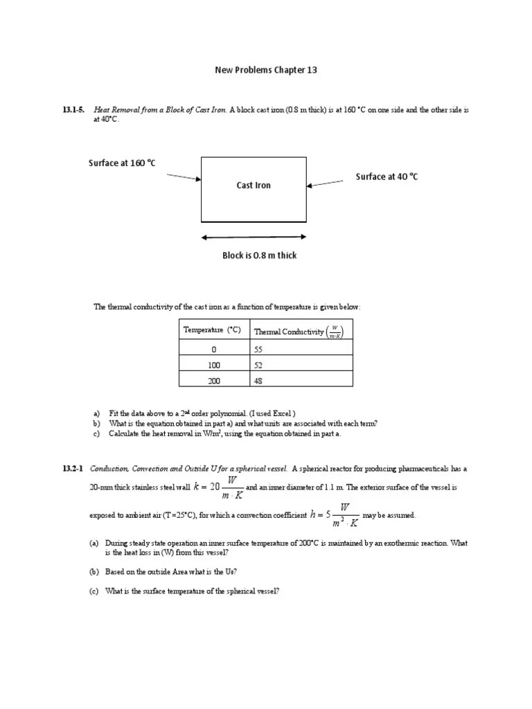 New-Problems-Chapter-13 Conduction | PDF | Thermal Conduction | Heat Transfer