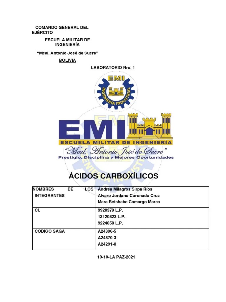 Ácidos Carboxílicos Lab | PDF | Jabón | Ácido