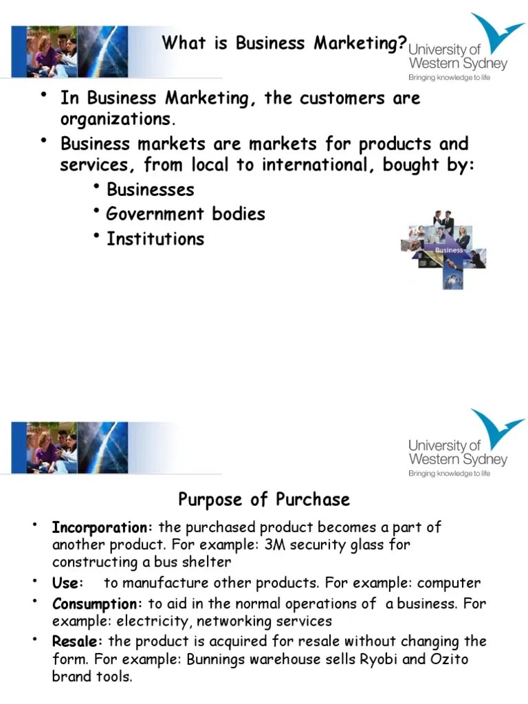What Is Business Marketing | PDF | Marketing | Product (Business)
