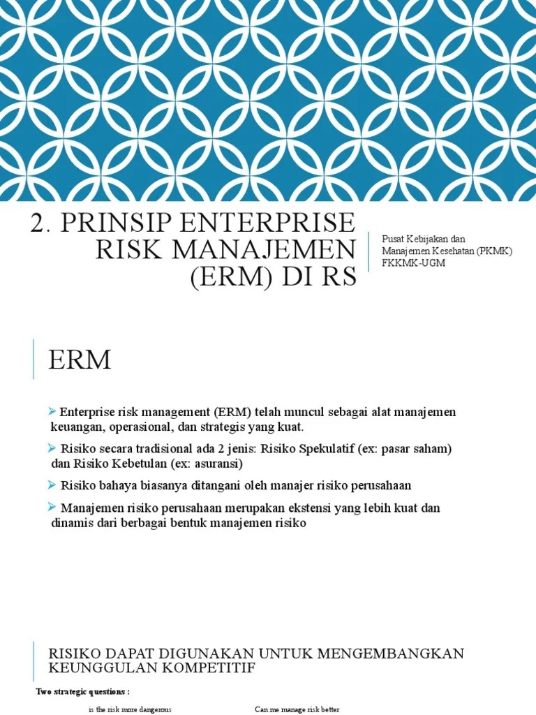 2 Prinsip ERM | PDF