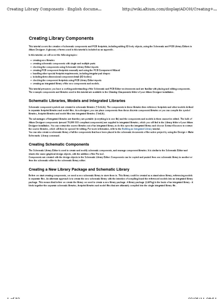 Altium - Creating Library Components | PDF | Library (Computing) | Bipolar Junction Transistor
