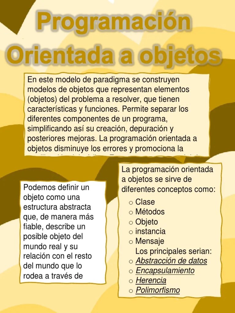 Trabajo POO | PDF | Objeto (informática) | Clase (Programación Informática)