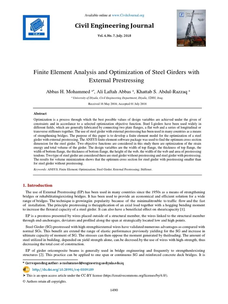 Finite Element Analysis And Optimization | PDF | Mathematical ...