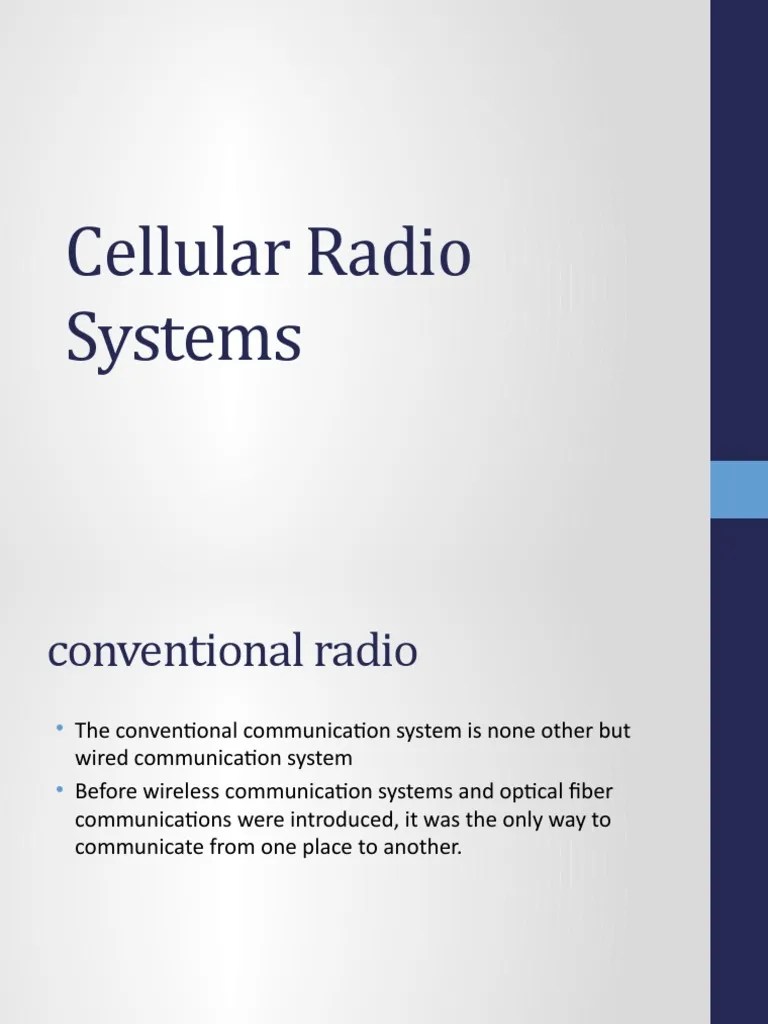 Cellular Radio Systems | Download Free PDF | Cellular Network | Radio