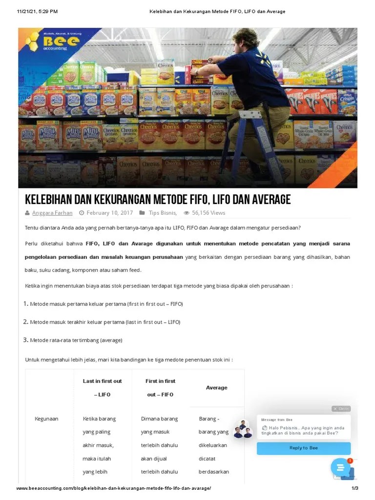 A - Kelebihan Dan Kekurangan Metode FIFO, LIFO Dan Average | PDF