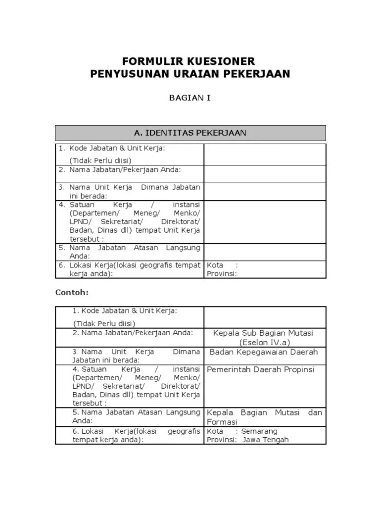 contoh format kuesioner penelitian yang profesional. Contoh Kuesioner Fashion Rumah Bern X