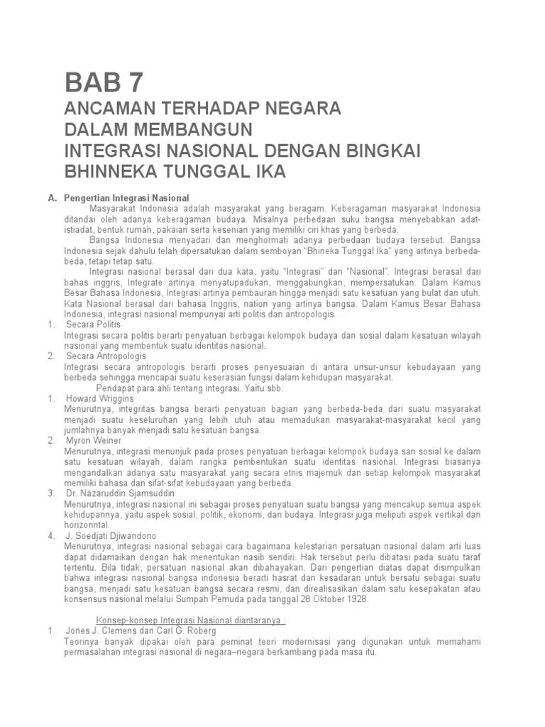 INTEGRASI NASIONAL | PDF