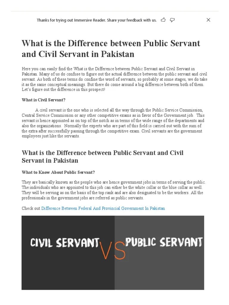 What Is The Difference Between Public Servant And Civil Servant In ...