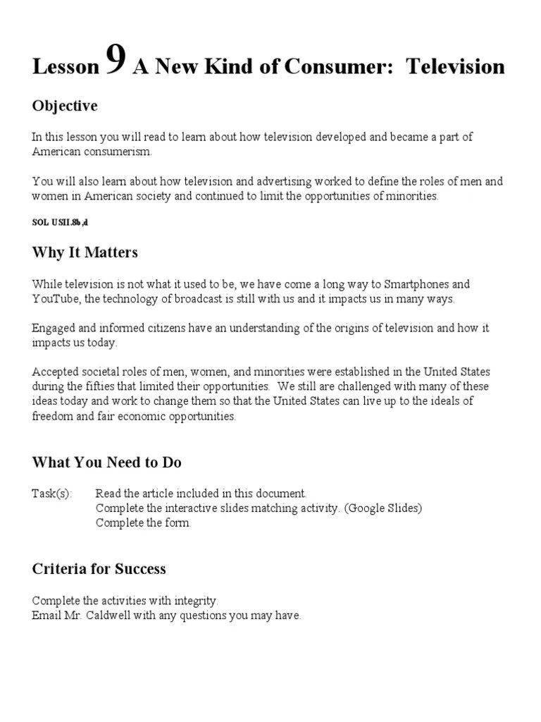 9 Types Of Consumers | PDF | Mass Media | Entertainment