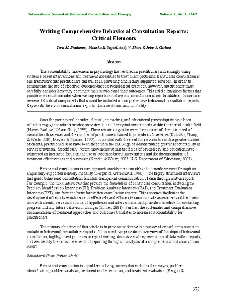 Behavioral Consultation Model 1 | PDF | Psychology | Psychotherapy