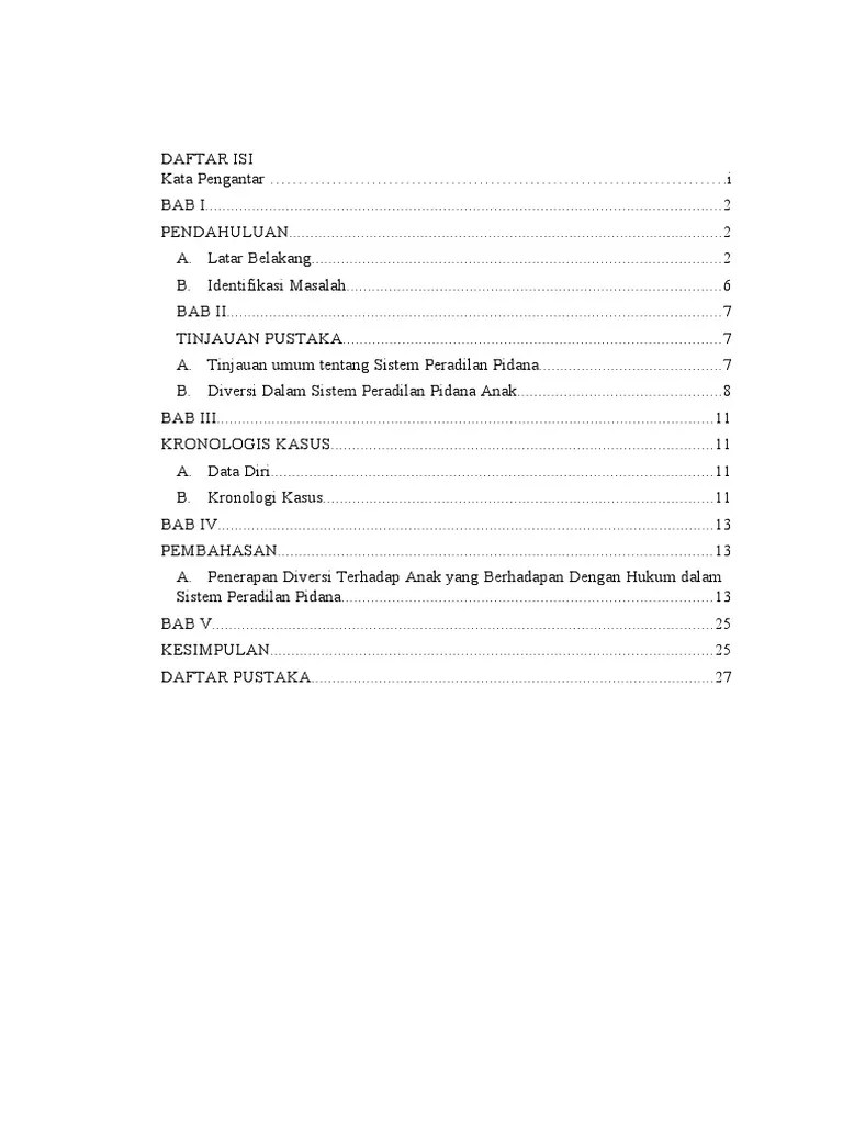 Penerapan Diversi Terhadap Anak Yang Berhadapan Dengan Hukum Dalam ...