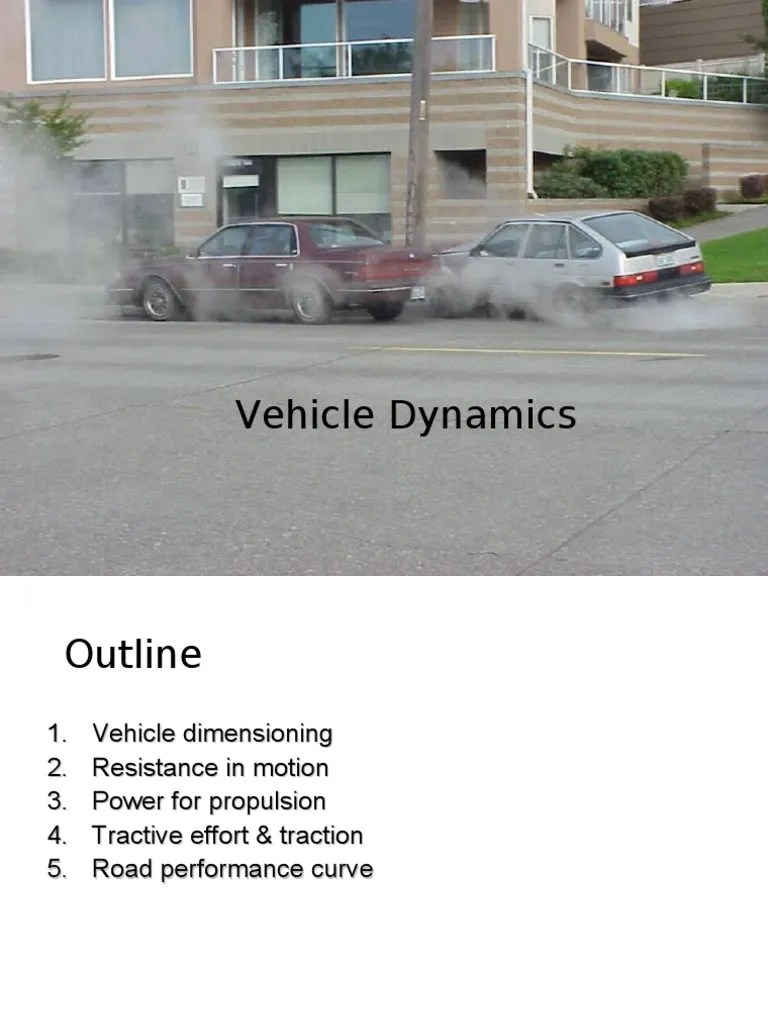Vehicle Dynamics | PDF | Tire | Drag (Physics)