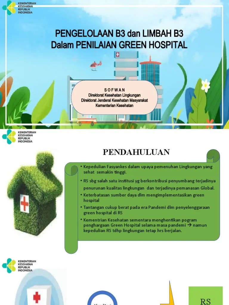 Pengelolaan B3 Dan Limbah B3 DLM Green Hospital | PDF