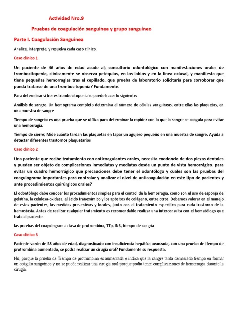 Practica 8 Y 9 | PDF | Sangre | Tipo De Sangre