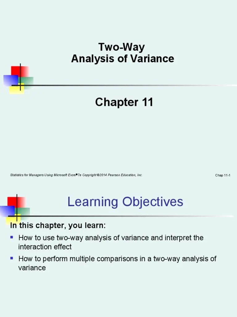 Week 12 Two-Way ANOVA | PDF | Analysis Of Variance | Statistics