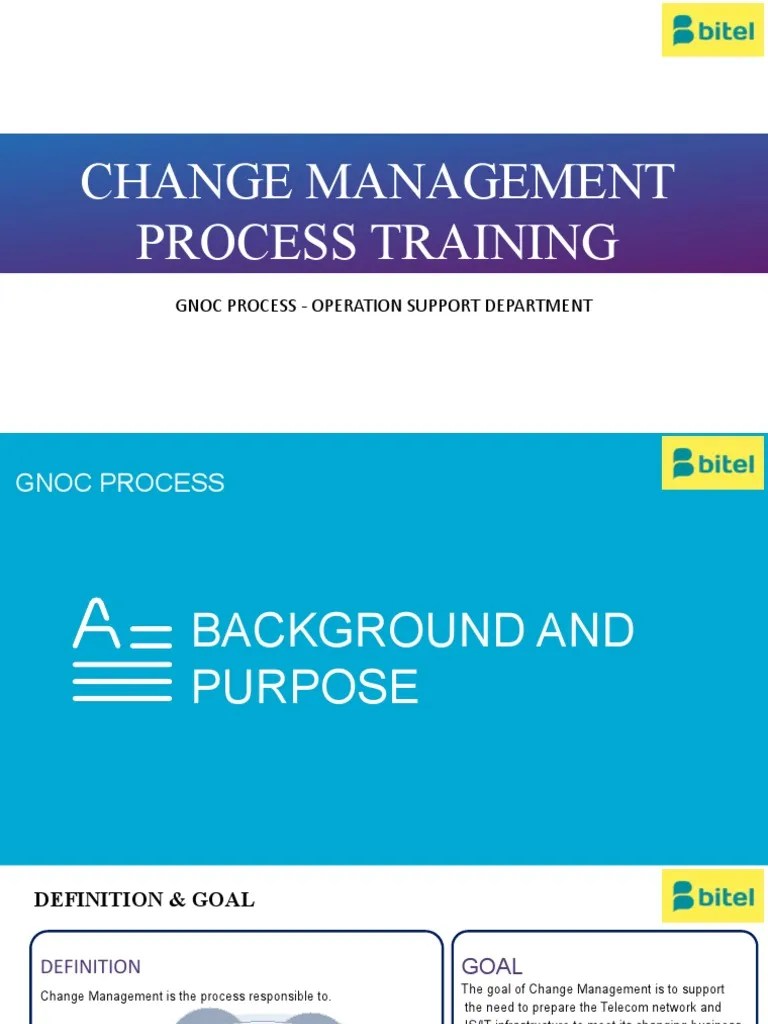 Change Management Process Training | PDF | Performance Indicator ...