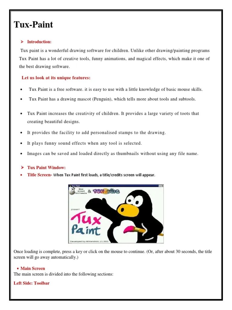 Grade 3 Chapter TuxPaint | PDF | Computing | Software