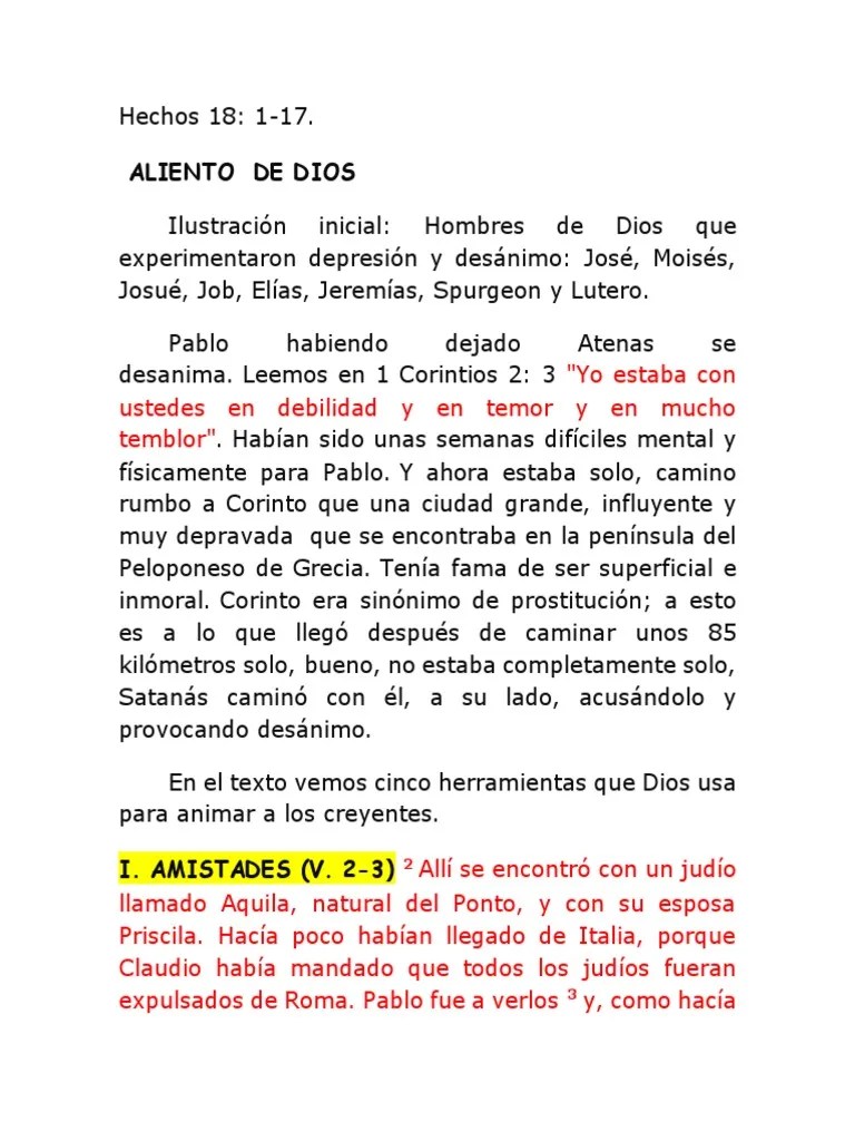 Hechos 18 - 1-17 | PDF | Pablo El Apóstol | Dios