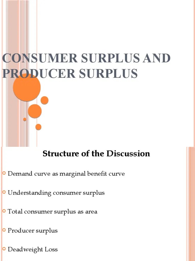 Consumer Surplus And Producer Surplus | PDF | Economic Surplus | Demand