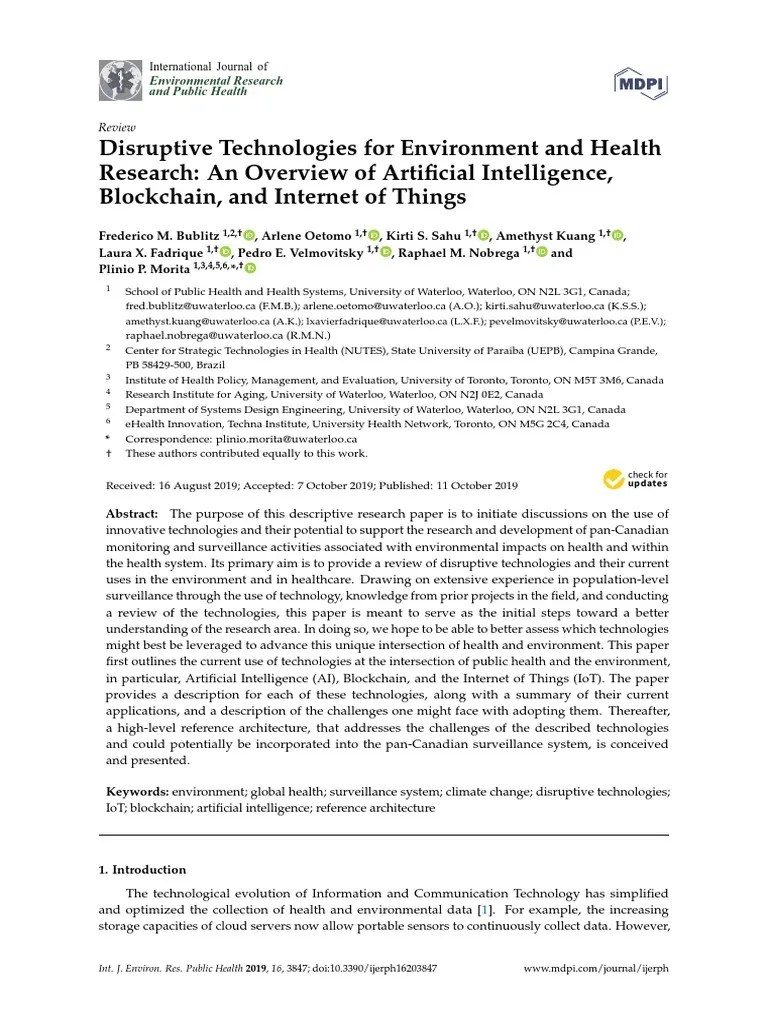 Artificial Intelligence And IoT | PDF | Internet Of Things | Electronic ...