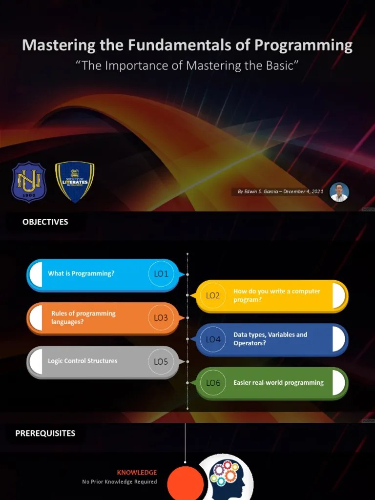 Mastering Fundamentals Of Programming | PDF | Computer Programming ...