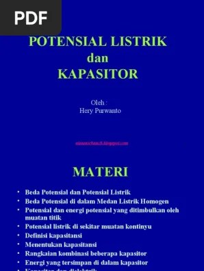 Potensial Listrik Dan Kapasitor