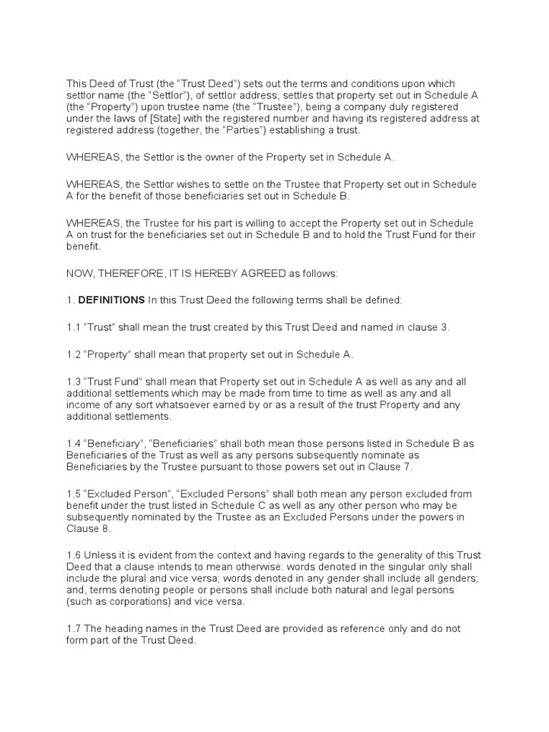 This Deed Of Trust | PDF | Trust Law | Real Estate Law