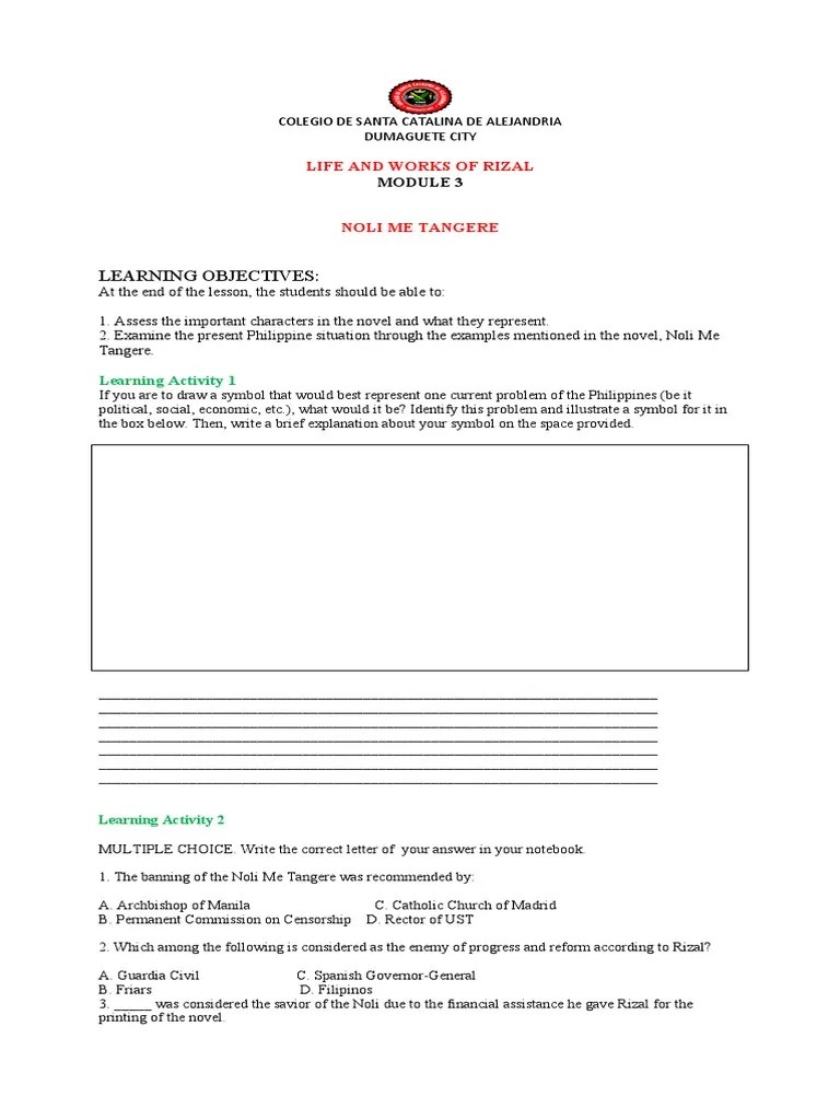 Module 3 Life And WorksRevised | PDF