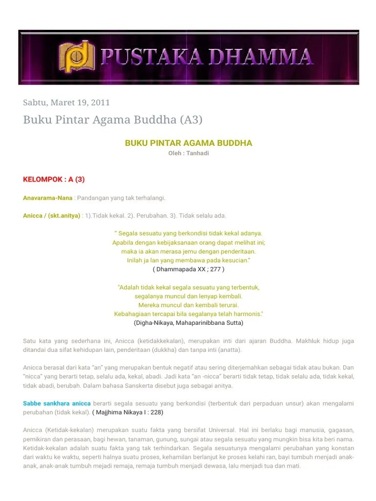 Pustaka Dhamma - Buku Pintar Agama Buddha (A3) | PDF