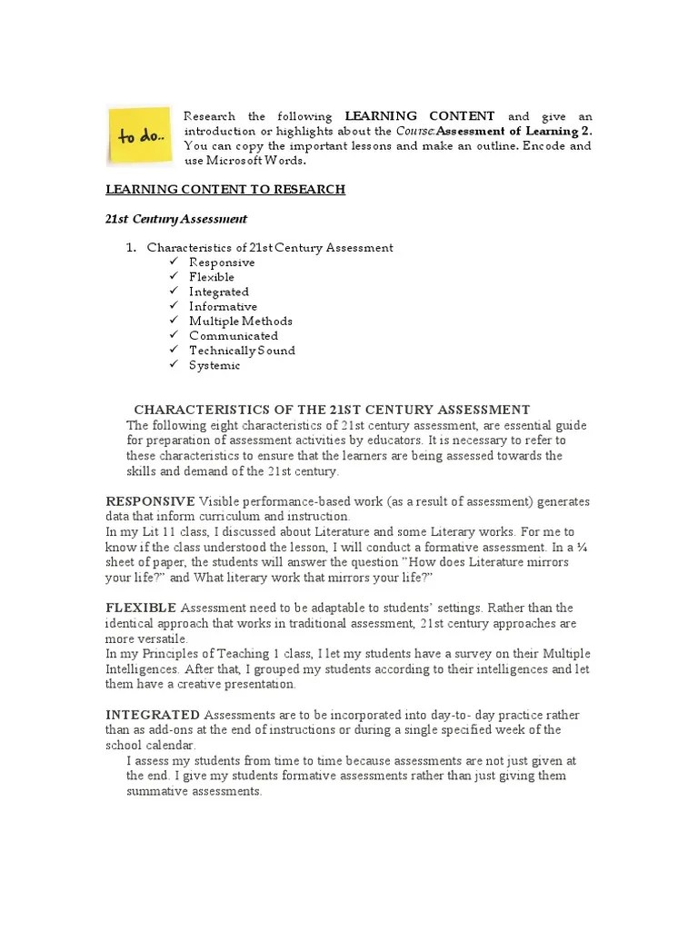 Assessment Of Learning 2, Module 5 | PDF | Educational Assessment ...