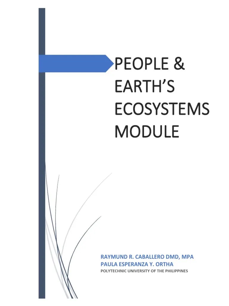 People's Earth And Ecosystem Module | PDF | Human Evolution ...