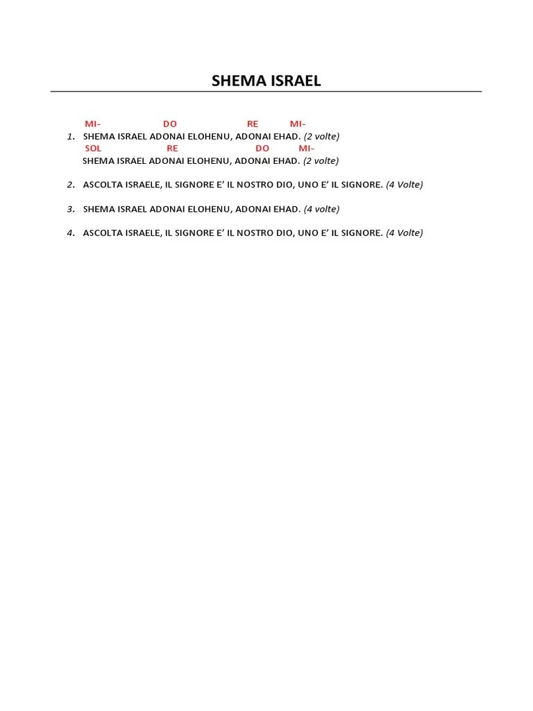 Shema Israel | PDF