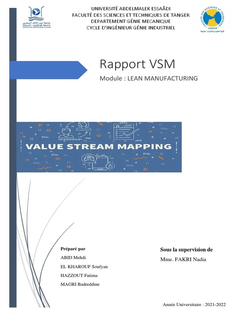 Rapport - Lean-VSM | PDF | Six Sigma | Lean (production)
