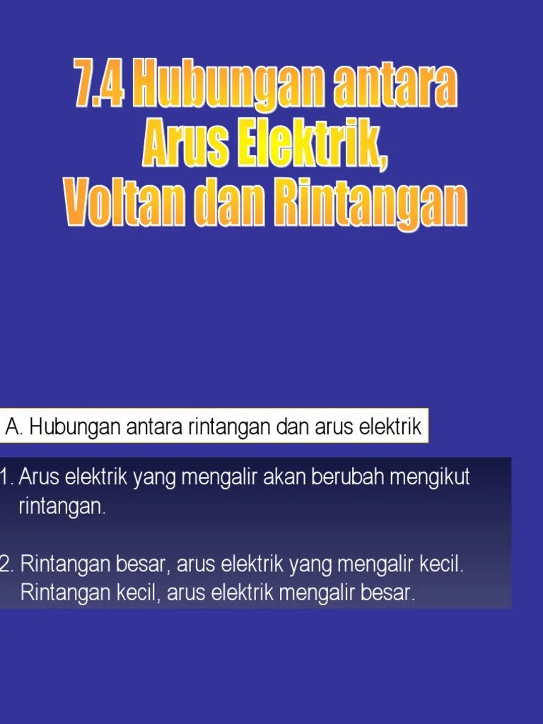 7.4 Relationship Between Current, Voltage And Resistance | PDF