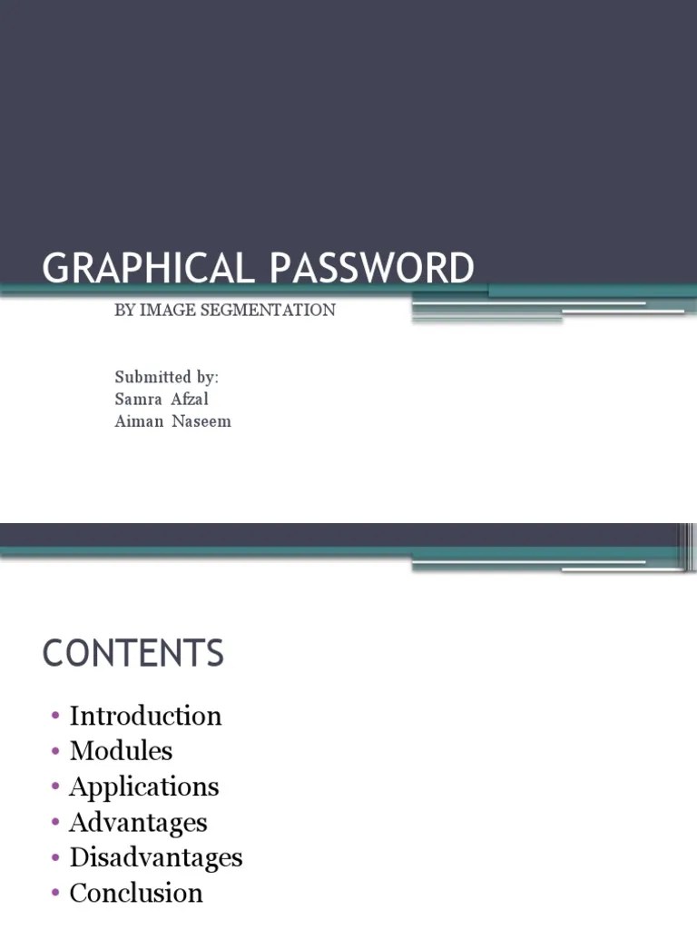 Graphical Password By Image Segmentation | PDF