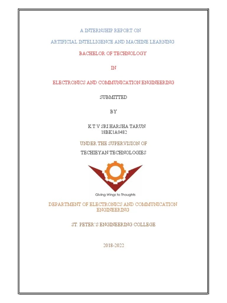 Final Internship Report | PDF | Python (Programming Language) | Control Flow