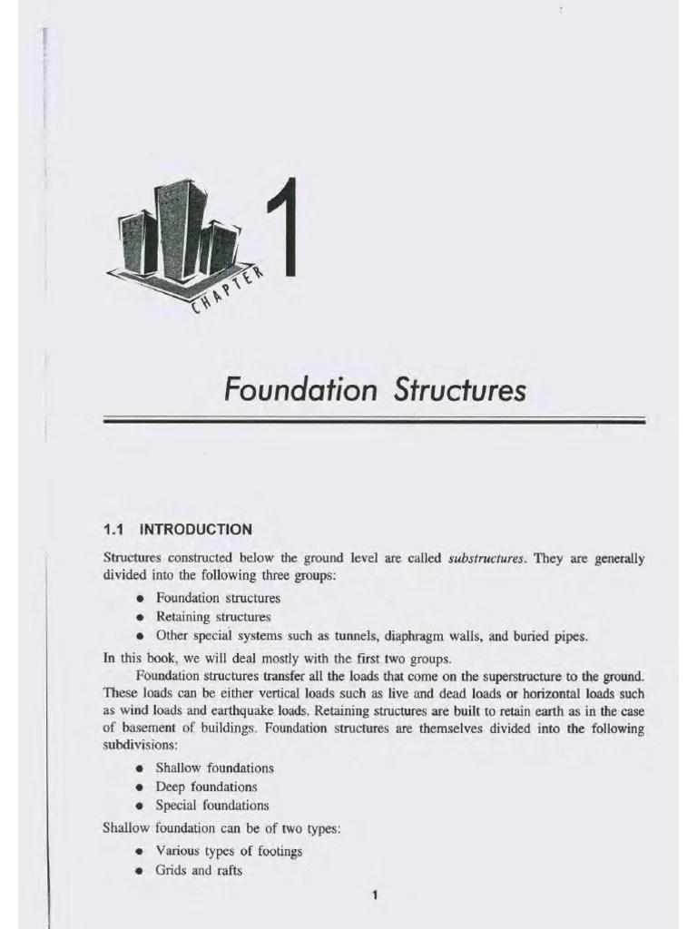 Foundation Chapter 1 | PDF | Deep Foundation | Foundation (Engineering)