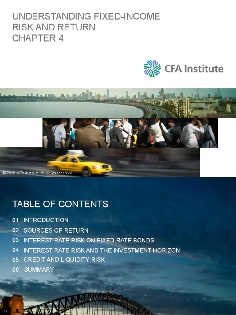 Fixed_income_chapter4-Risk-Return | PDF | Bond Duration | Bonds (Finance)