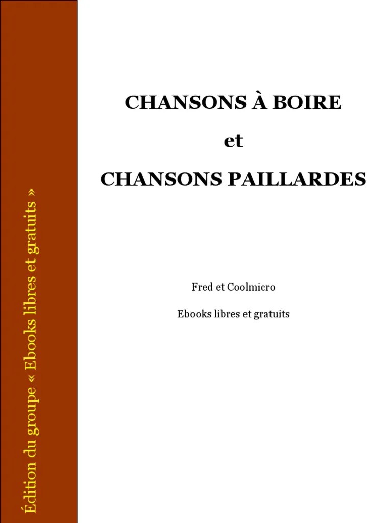 Chansons Paillardes | PDF | Vins | Boissons