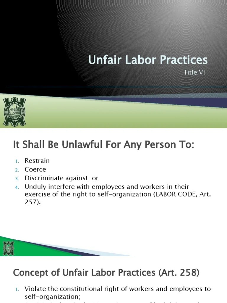 Unfair Labor Practice | PDF | Employment | Unfair Labor Practice