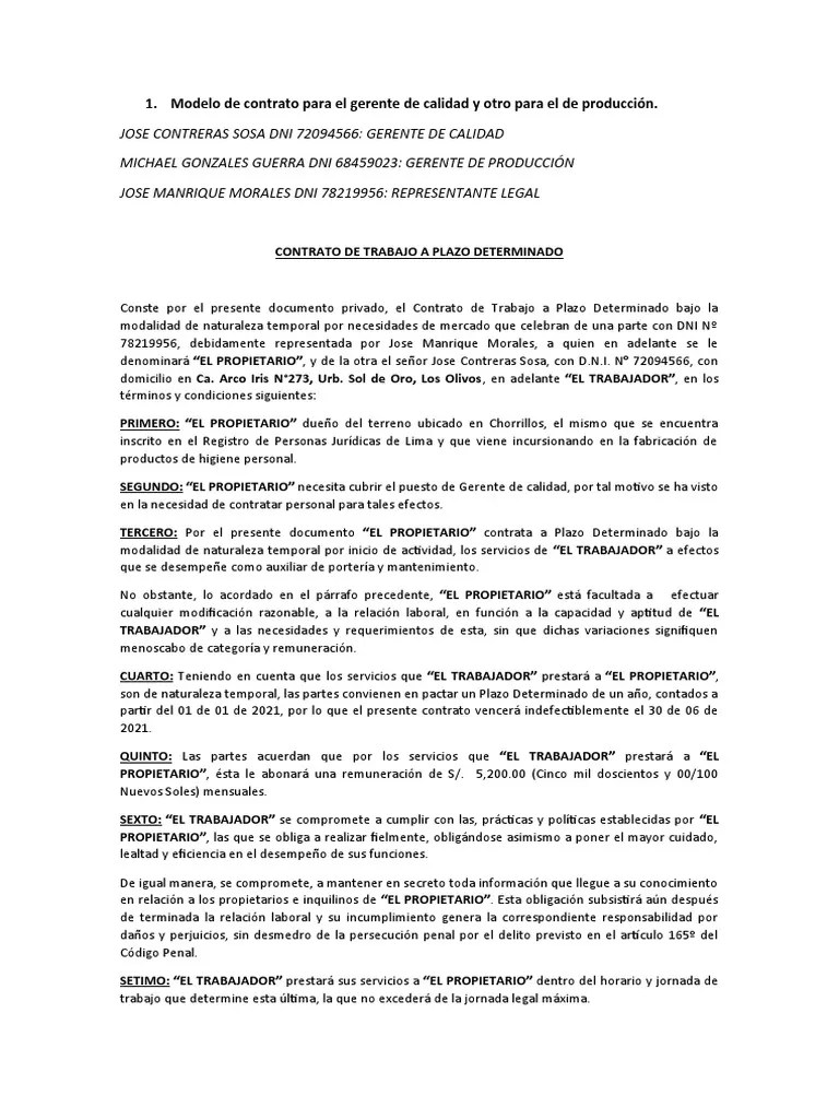 Practica De Derecho Laboral | PDF | Derecho Laboral | Tiempo De Trabajo