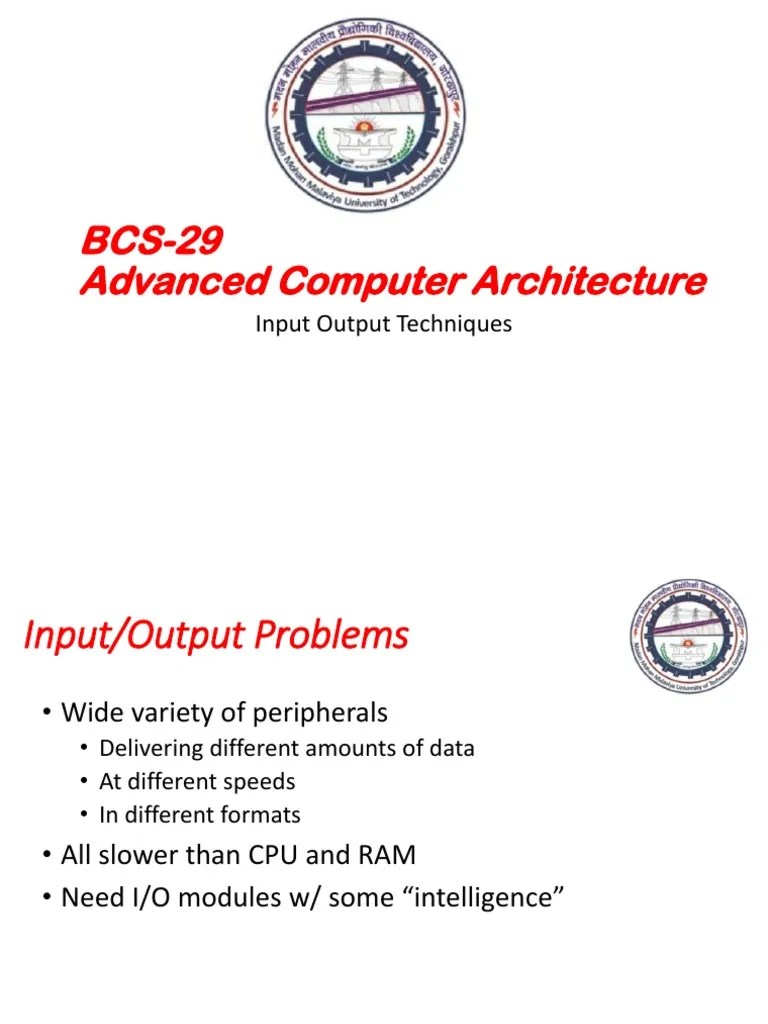 Input Output Techniques | PDF | Input/Output | Bios