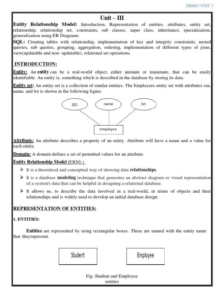 Jntuk R20 DBMS Unit - 3 | PDF | Inheritance (Object Oriented ...