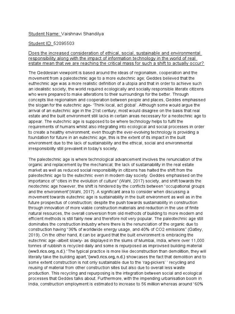 1500 Words Essay | PDF | Sustainability | Corporate Social Responsibility