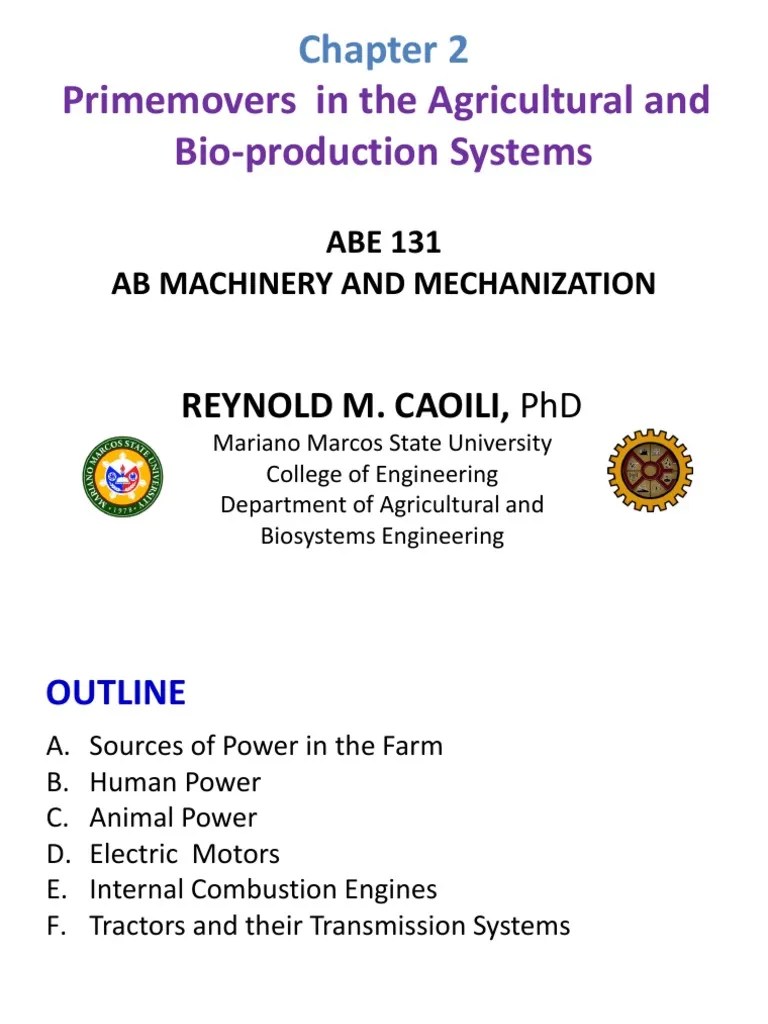 ABE 131 Lecture (Chapter 2B) | PDF | Internal Combustion Engine | Engines